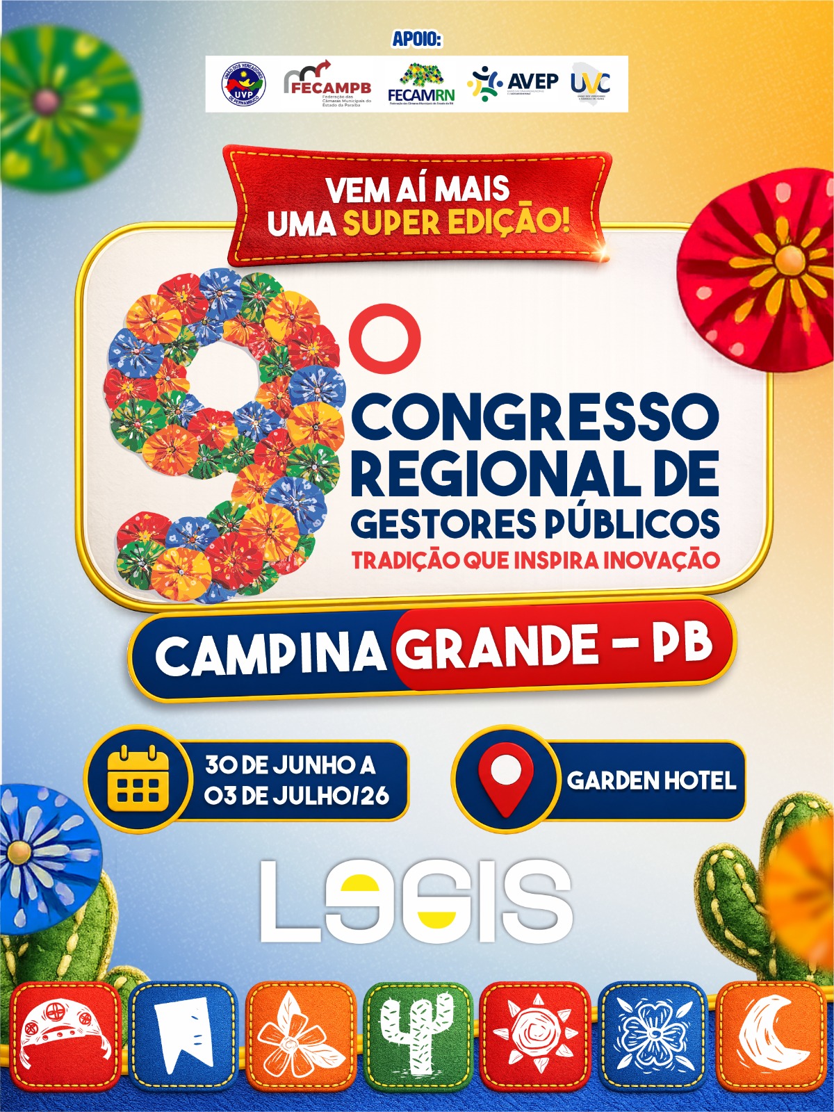 Peça oficial de divulgação do 9º Congresso Regional de Gestores Públicos