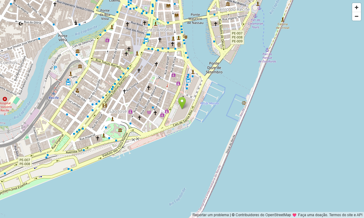Mapa de localização de Recife Expo Center
